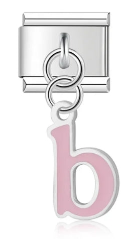 Letters charms   (color, hanging)