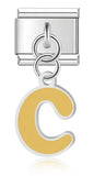 Letters charms   (color, hanging)