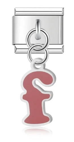 Letters charms   (color, hanging)