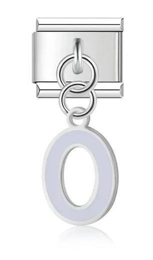 Letters charms   (color, hanging)