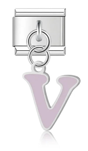 Letters charms   (color, hanging)