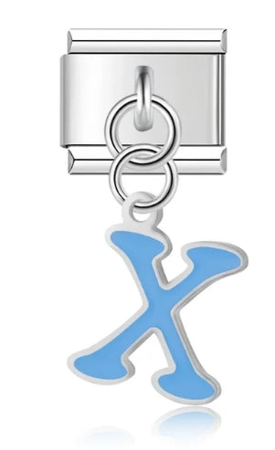 Letters charms   (color, hanging)