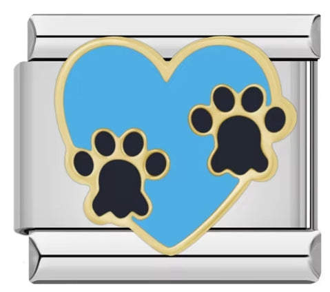 Paw print charms